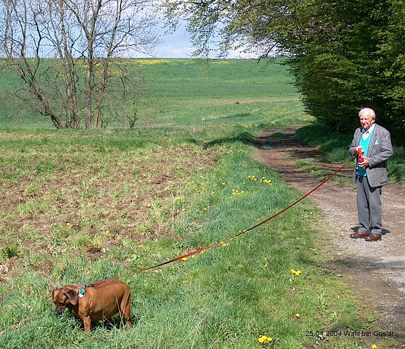 Foto von Gustl Müller-Dechent mit Sohn Stefan und Schwiegertochter Heike