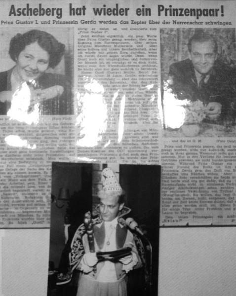 Foto Schlagzeile Main-Echo wg. Karneval 1951 in Aschaffenburg Foto Schlagzeile Main-Echo wg. Karneval 1951 in Aschaffenburg