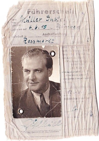 Foto Deutscher Pkw Führerschein 1951 Vorderseite, Gustl Müller
