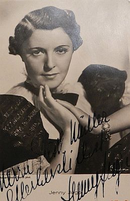 Foto einer Autogrammkarte von Jenny Jugo Foto einer Autogrammkarte von Jenny Jugo