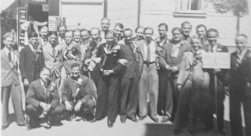 Foto Musterung in Ohrdruf 1935 zum Wehrdienst